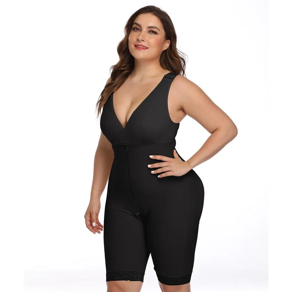 S-6XL Full Body Slimming Thigh Trimmer Bodysuit Shapewear
