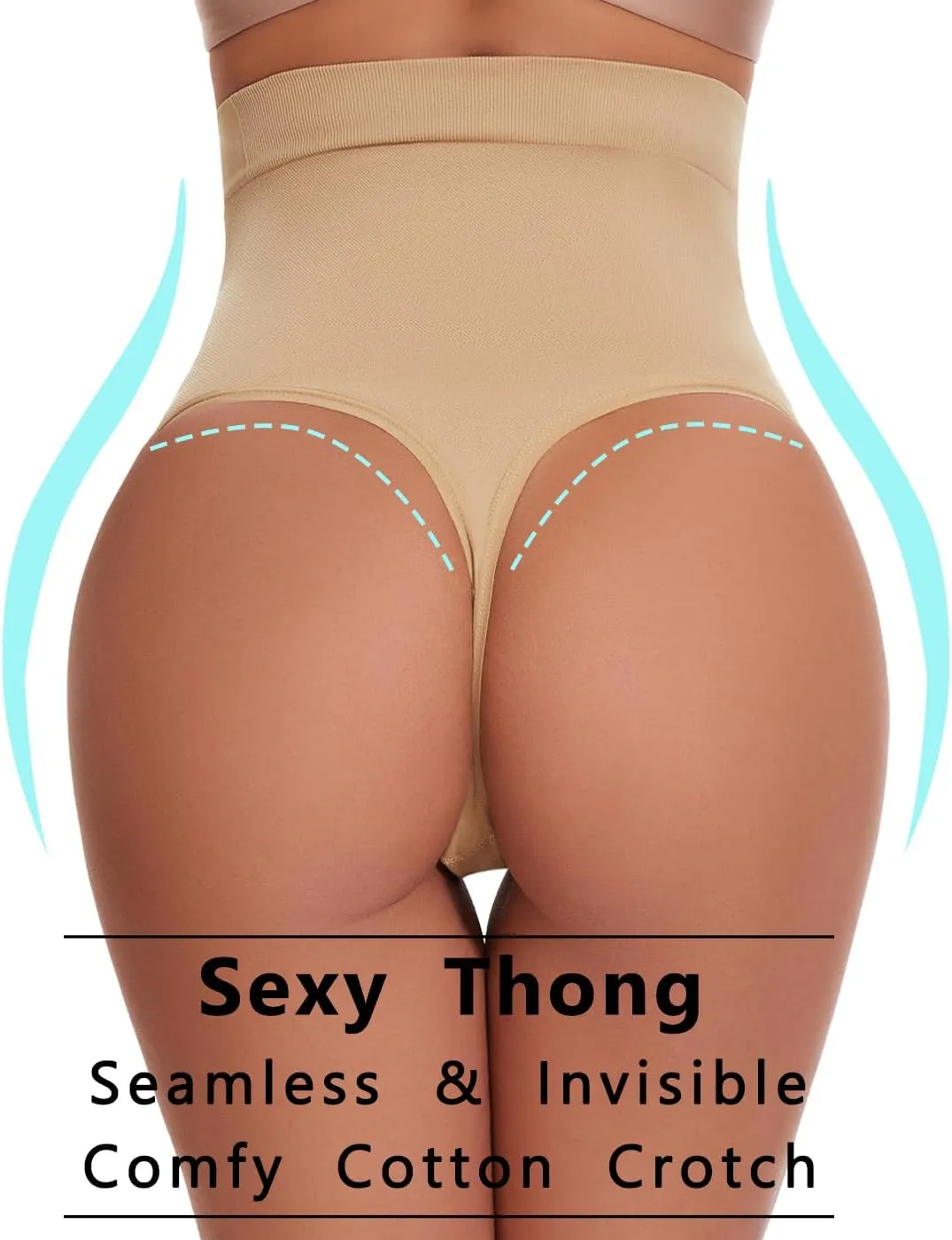 Seamless Maternity Thongs for Women, No Show Maternity Shapewear Over The Belly, Pregnancy Belly Support Panties