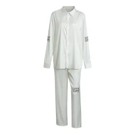 Sixty Eight 93 Logo Black White Unisex Imitation Silk Pajama Set