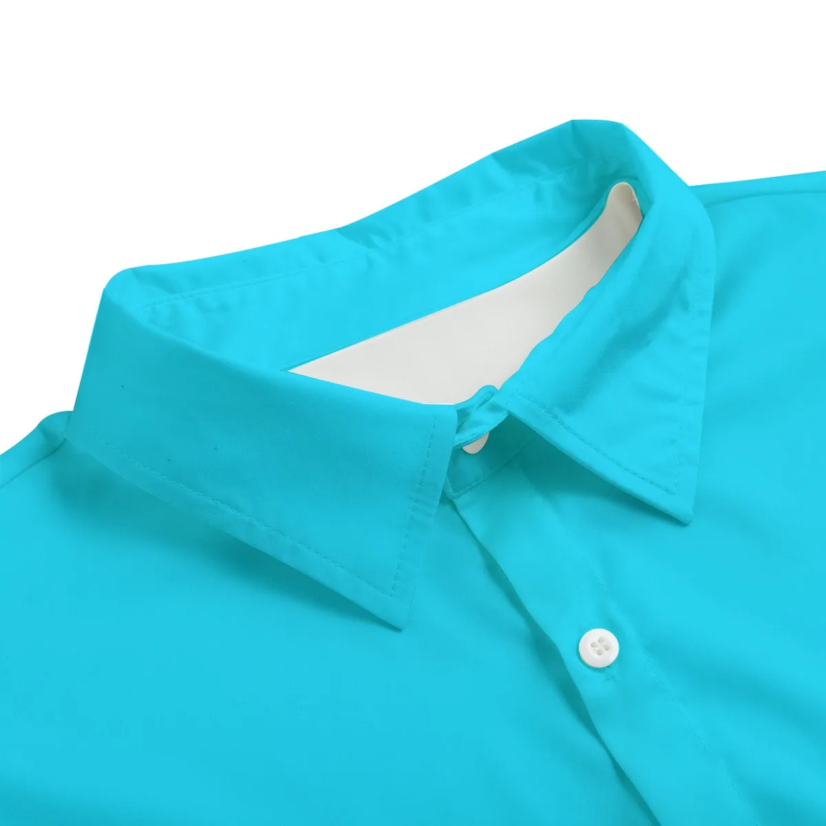 Sixty Eight 93 Logo White Aqua Blue Unisex Imitation Silk Pajama Set