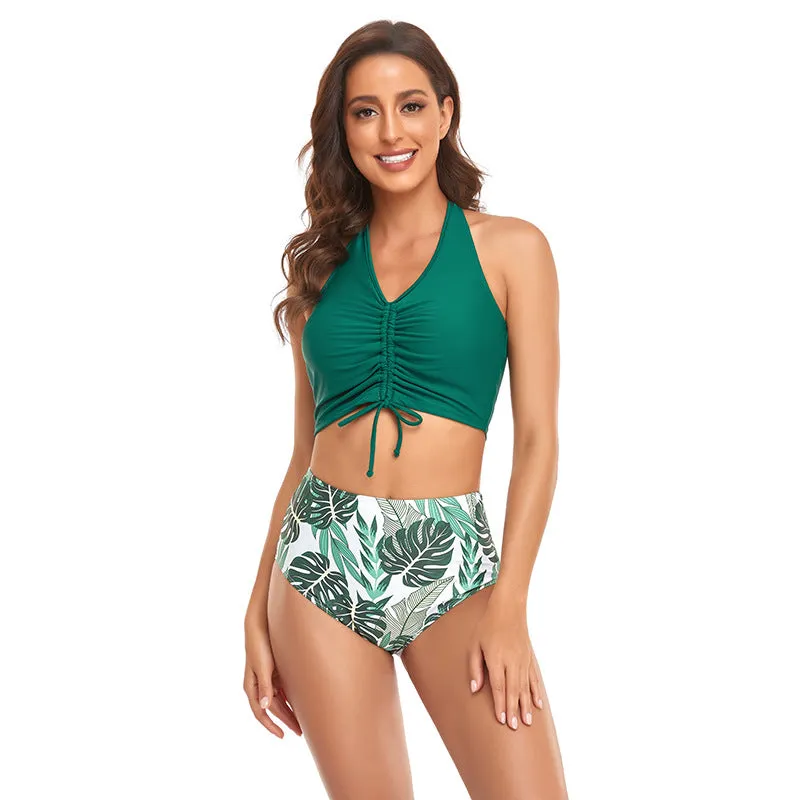 Split Drawstring Bikini