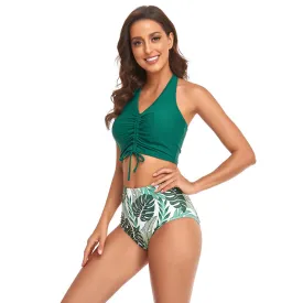 Split Drawstring Bikini