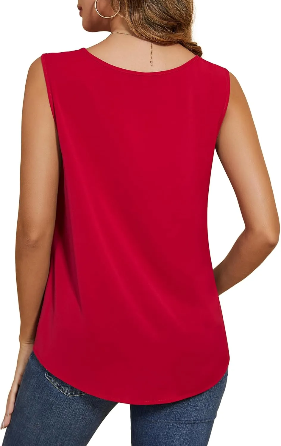 VIISHOW Womens Summer Tank Top Sleeveless Business Casual Basic Loose Dressy Work Shirt