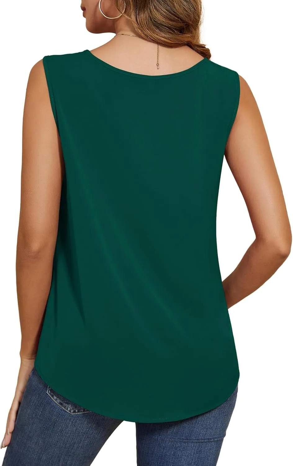 VIISHOW Womens Summer Tank Top Sleeveless Business Casual Basic Loose Dressy Work Shirt