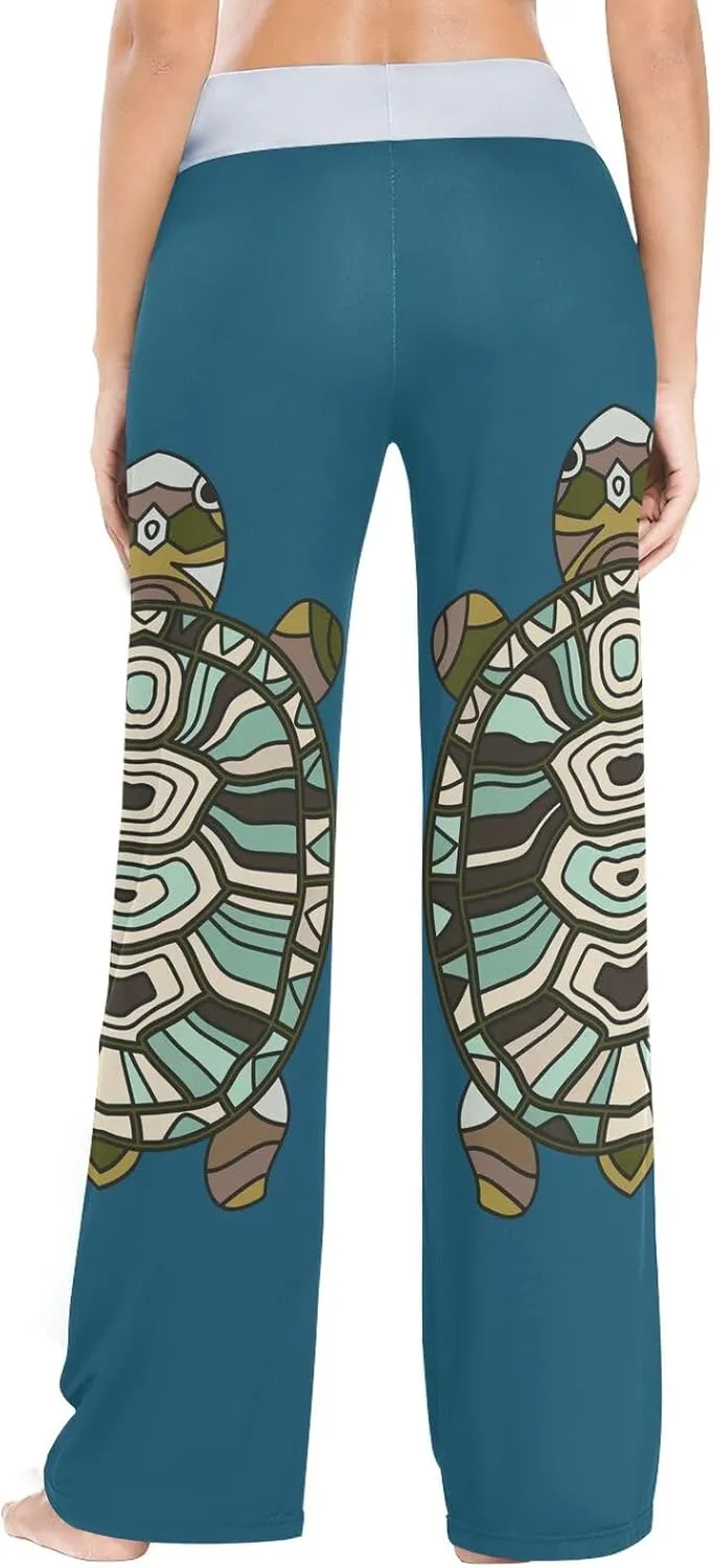 Women's Pajama Pants Straight Trouser Sleepwear Sleep Loose Lounge Pants XS-XL