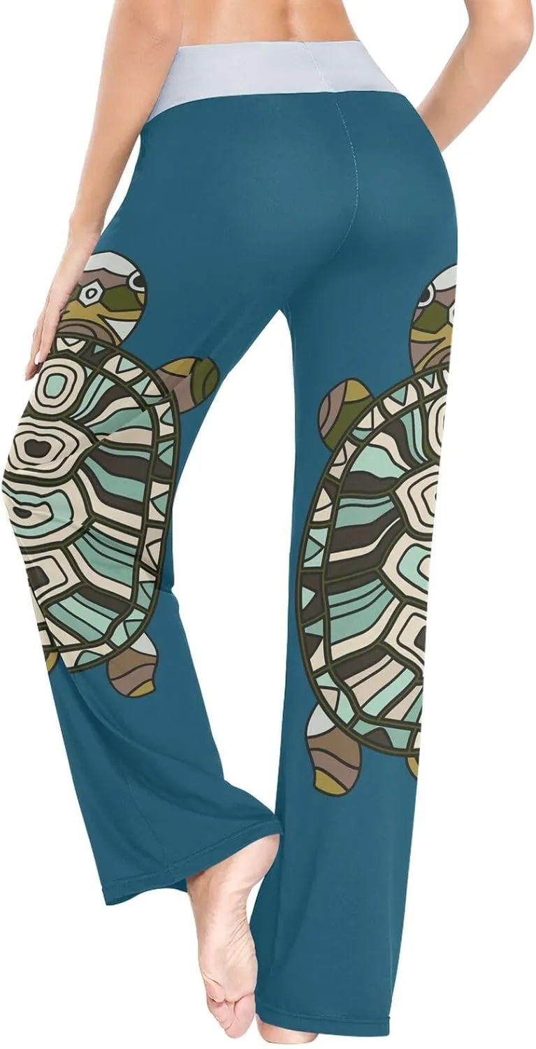 Women's Pajama Pants Straight Trouser Sleepwear Sleep Loose Lounge Pants XS-XL