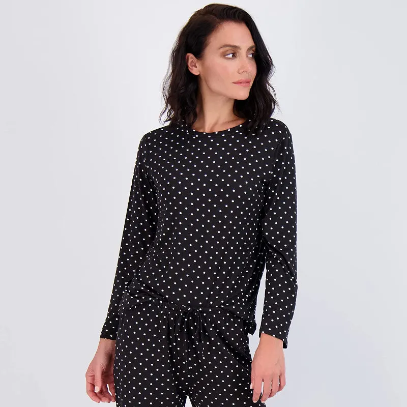 Women's Pajama Set Short And Long Sleeve Top With Pants