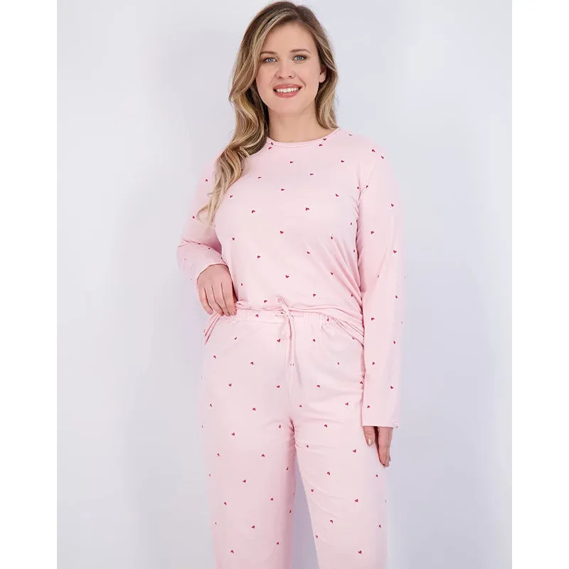 Women's Pajama Set Short And Long Sleeve Top With Pants