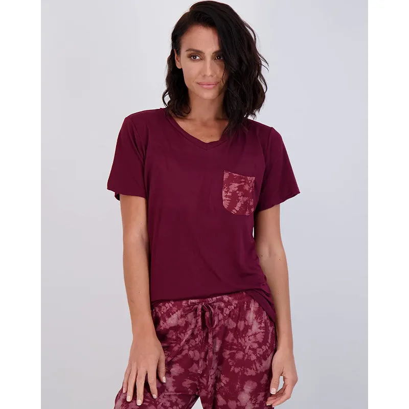 Women's Pajama Set Short And Long Sleeve Top With Pants