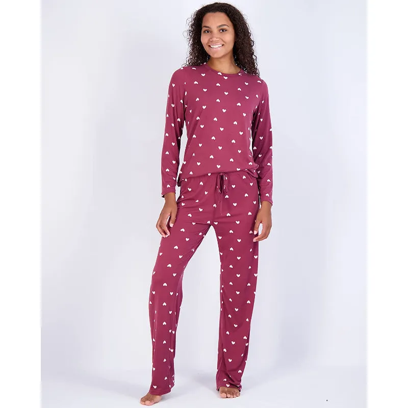 Women's Pajama Set Short And Long Sleeve Top With Pants