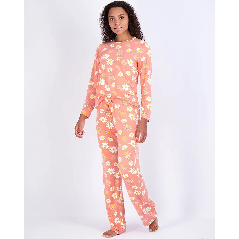 Women's Pajama Set Short And Long Sleeve Top With Pants