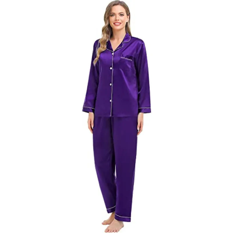 Women's Silk Satin Pajamas