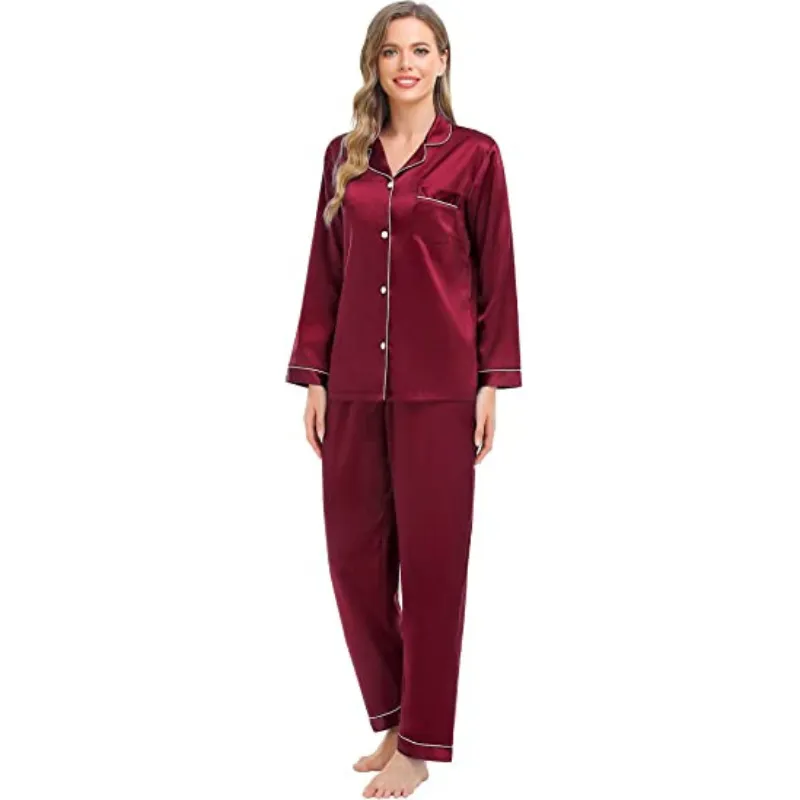 Women's Silk Satin Pajamas