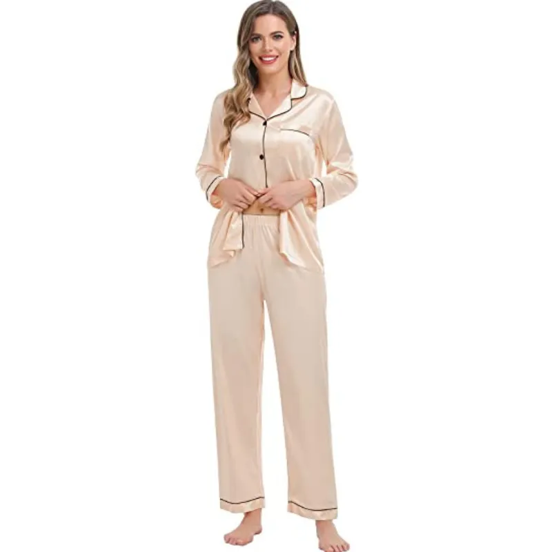 Women's Silk Satin Pajamas