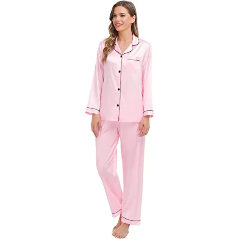 Women's Silk Satin Pajamas