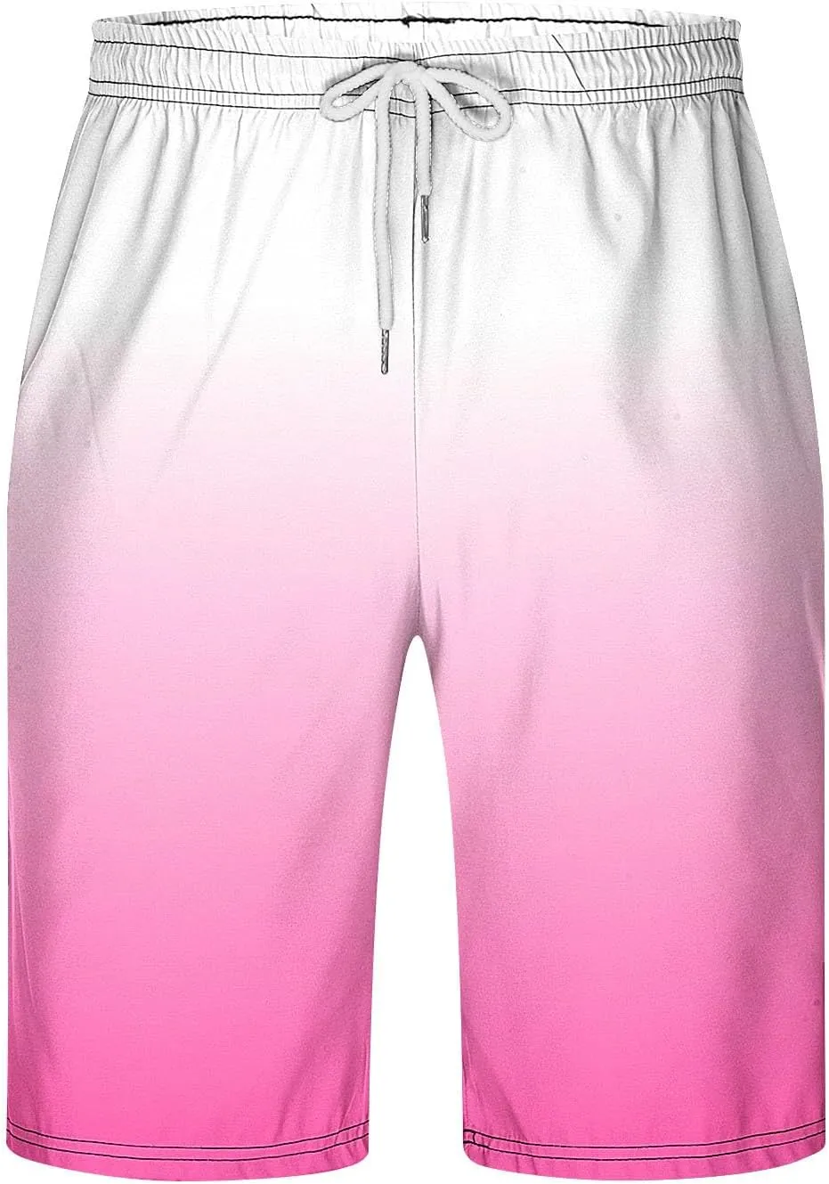 Zeiyignr Men's Board Shorts Quick Dry Swim Trunks Summer Casual Bathing Suit Pockets Swimming Shorts Gradient Beach Swimwear