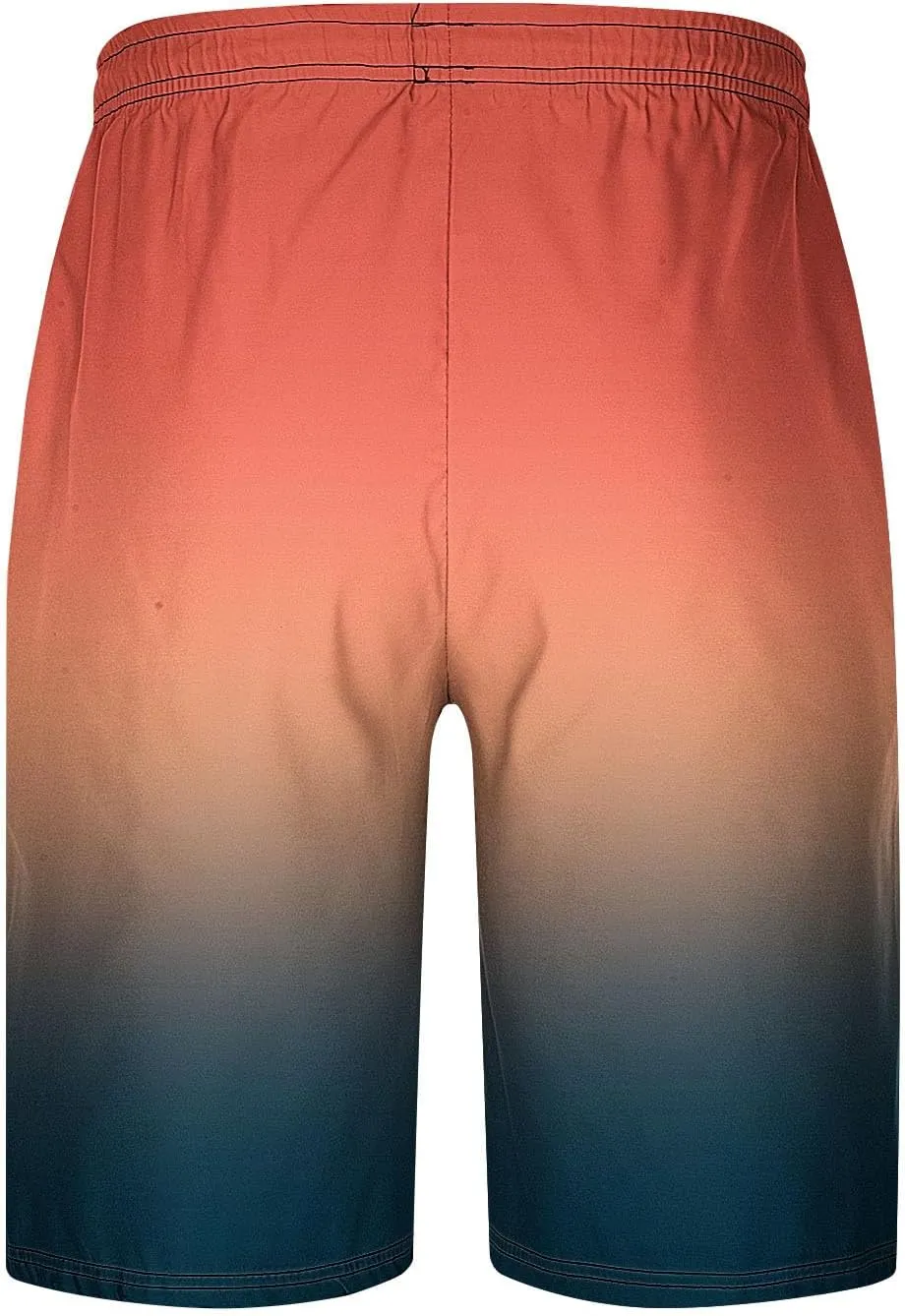 Zeiyignr Men's Board Shorts Quick Dry Swim Trunks Summer Casual Bathing Suit Pockets Swimming Shorts Gradient Beach Swimwear